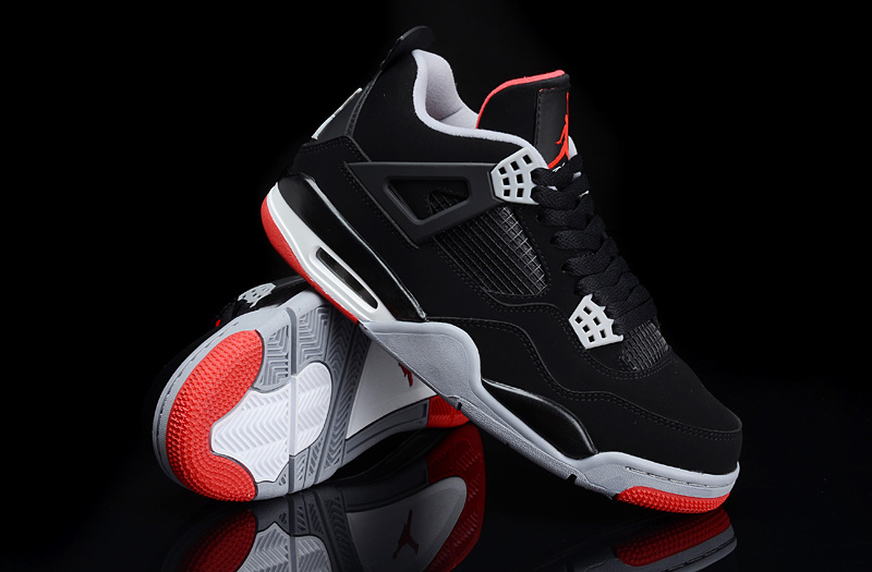 Air Jordan 4 Men Shoes White/Black Online